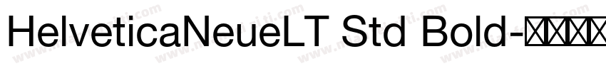 HelveticaNeueLT Std Bold字体转换